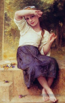 Marguerite réalisme William Adolphe Bouguereau Peinture à l'huile